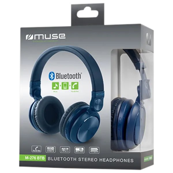 Muse M-276 BT Тёмно синий Беспроводные/ Персональный photo 4