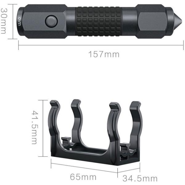Фонарик Xiaomi Leao A10 Car Safety Hammer Черный photo 3 Фонарик Xiaomi Leao A10 Car Safety Hammer Черный photo 3