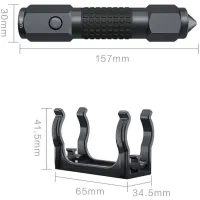 Lanternă Xiaomi Leao A10 Car Safety Hammer Black photo 3