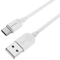Cablu pentru telefon BX-14 Borofone USB Type-A + USB Type-C 3 m/ White photo 2
