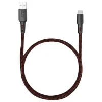 Кабель для телефона 4ORCE CRAVE USB Type-A + USB Type-C 1.2 м/ Черный photo 2