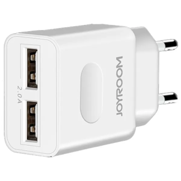 Сетевое зарядное устройство JOYROOM L-L221 UM2 2 A/ Белый photo 2