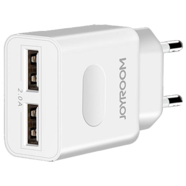 Сетевое зарядное устройство JOYROOM L-L221 UM2 2 A/ Белый photo 2