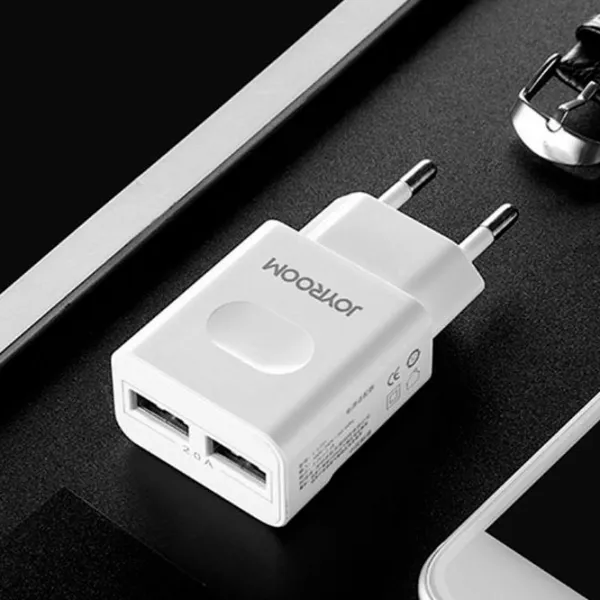 Сетевое зарядное устройство JOYROOM L-L221 UM2 2 A/ Белый photo 4