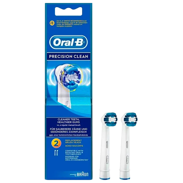 Rezervă pentru periuțe de dinți Braun EB20-2 Pentru maturi/ White photo 2