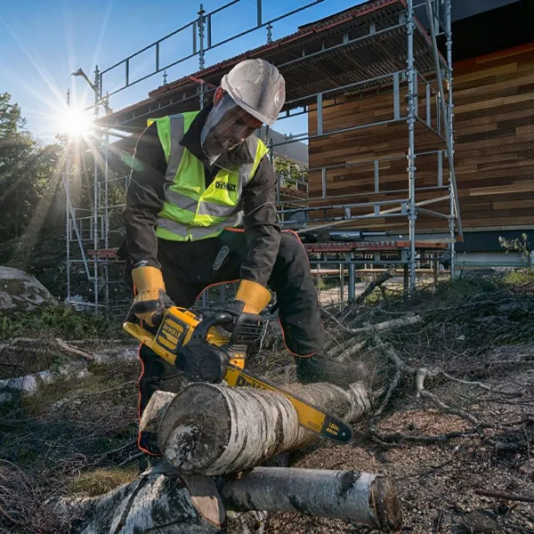 Цепная пила Dewalt DCM575X1 аккумуляторный/ Желтый photo 6