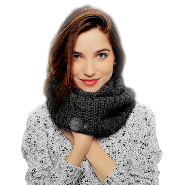 Căști Cellularline Bluetooth Stereo Music Scarf Black Fără fir/ Personal photo 2 Căști Cellularline Bluetooth Stereo Music Scarf Black Fără fir/ Personal photo 2