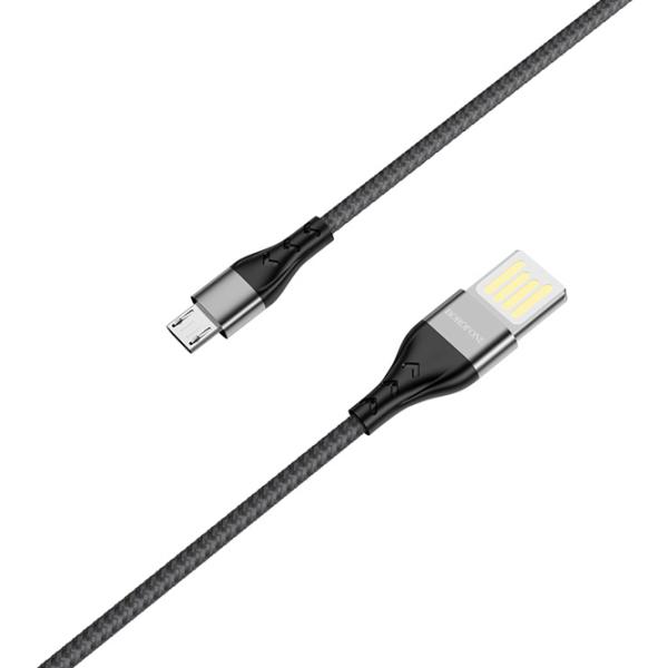 Кабель для телефона BU-11 Borofone USB Type-A + microUSB 1.2 м/ Черный photo 3