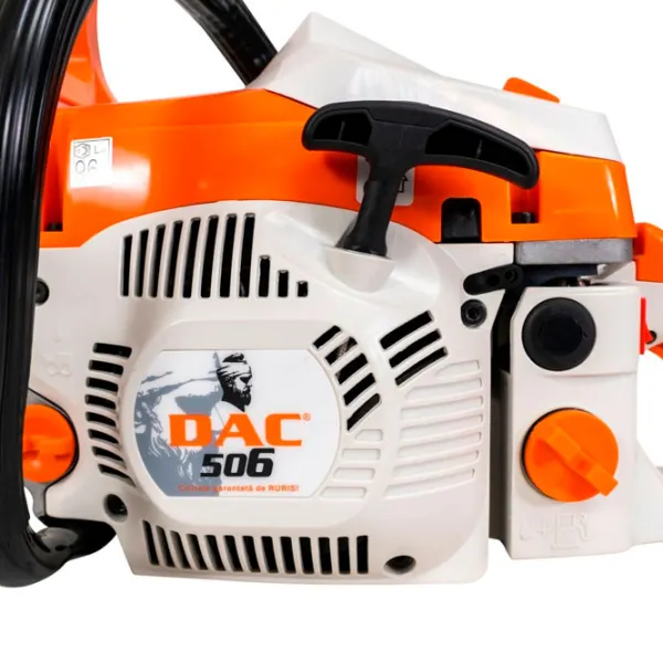 Fierăstrău cu lanţ Ruris Dac 506 pe benzină/ Orange photo 4