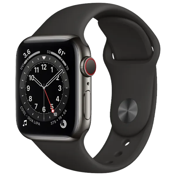 Ceas inteligent Apple Watch Series 6 1.57"/ M06X3/ Graphite Black photo 2