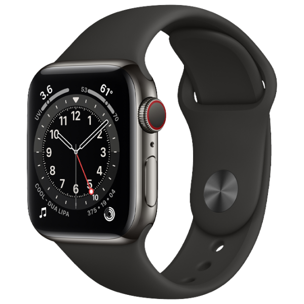 Ceas inteligent Apple Watch Series 6 1.57"/ M06X3/ Graphite Black photo 2