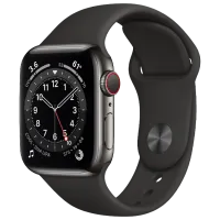 Умные часы Apple Watch Series 6 1.57"/ M06X3/ Графитовый Черный photo 2