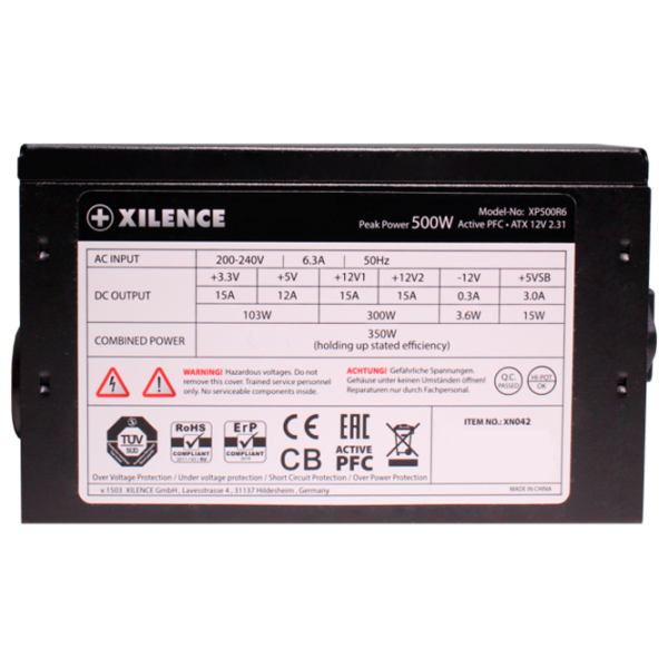 Блок питания Xilence XP500R6 500 Вт photo 5