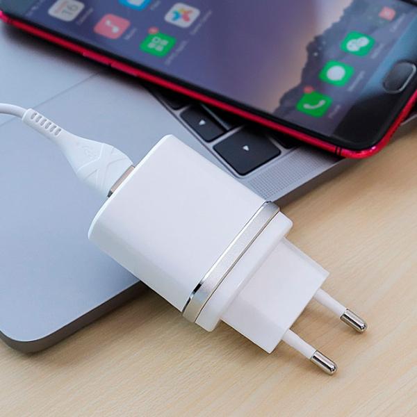 Încărcător de rețea EVO USB QC3.0 (MicroUSB) 3 A/ White photo 7