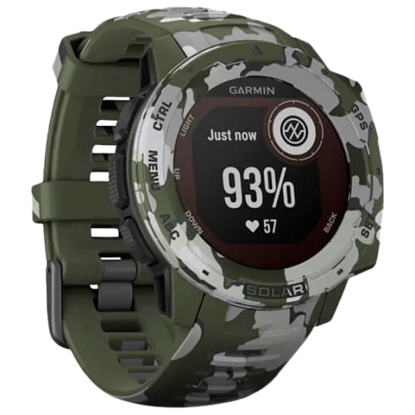 Умные часы Garmin Instinct Solar 0.9"/ 010-02293-06/ Лишайниковый камуфляж photo 3