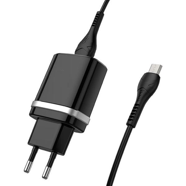 Сетевое зарядное устройство EVO USB QC3.0 (MicroUSB) 3 A/ Черный photo 4