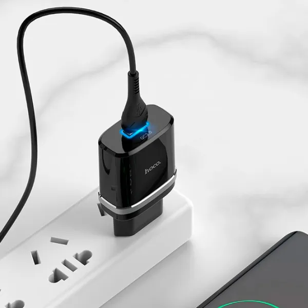 Сетевое зарядное устройство EVO USB QC3.0 (MicroUSB) 3 A/ Черный photo 6