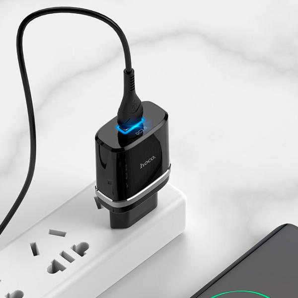 Сетевое зарядное устройство EVO USB QC3.0 (MicroUSB) 3 A/ Черный photo 6