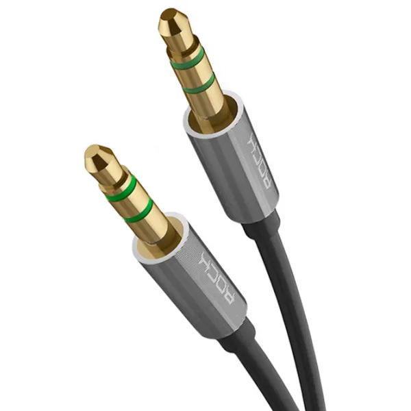 Аудио кабель Rock 3.5 mm + 3.5 mm 1 м/ Серый photo 2 Аудио кабель Rock 3.5 mm + 3.5 mm 1 м/ Серый photo 2
