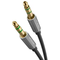 Cablu audio Rock 3.5 mm + 3.5 mm 1 m/ Gray photo 2