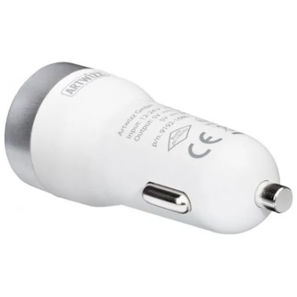 Încărcător auto Artwizz CarPlug 2.4 A/ White photo 3