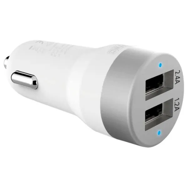 Încărcător auto Artwizz CarPlug 2.4 A/ White photo 5