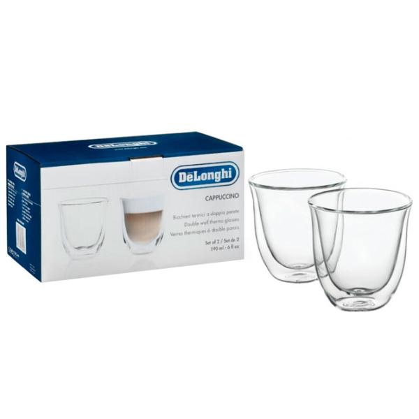 Set de pahare DeLonghi DBWALLCAPP 0.19l 2 buc. Transparent photo 2
