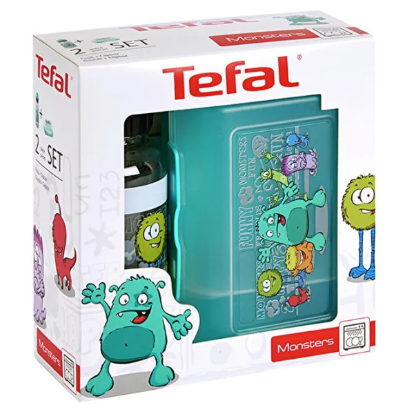 Lunch box Tefal K3169214 0.4 l/ Plastic/ Turquoise photo 2