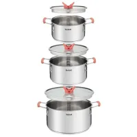 Набор кастрюль Tefal G720S674 5.2 л Нержавеющая сталь/ Стальной photo 2