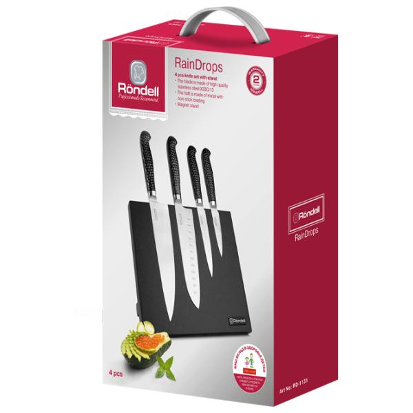 Set de cuțite Rondell RD-1131 Oțel inoxidabil/ Black photo 6