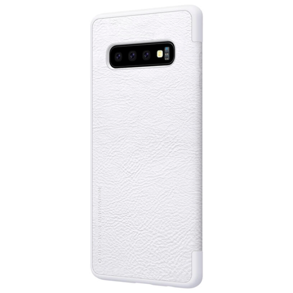 Husă pentru smartphone Samsung Galaxy S10+ Nillkin/ Flip Cover/ Leather/ TPU/ White photo 3 Husă pentru smartphone Samsung Galaxy S10+ Nillkin/ Flip Cover/ Leather/ TPU/ White photo 3