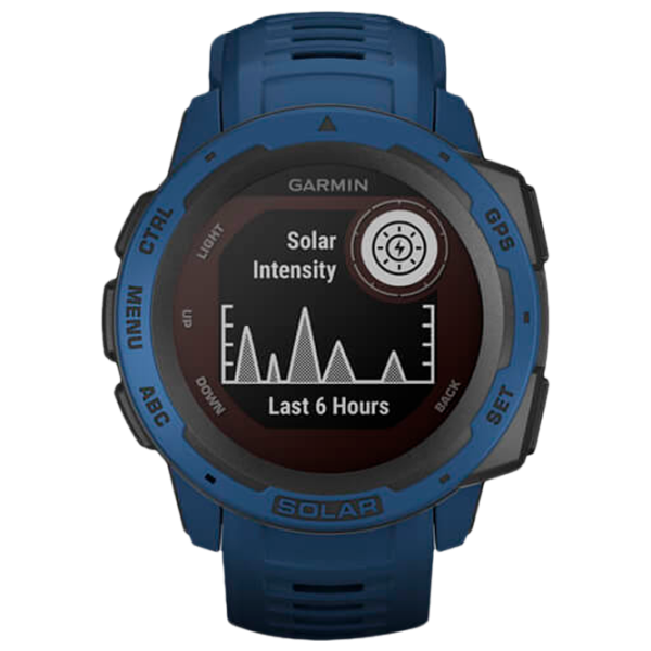 Ceas inteligent Garmin Instinct Solar 0.9"/ 010-02293-01/ Blue photo 2
