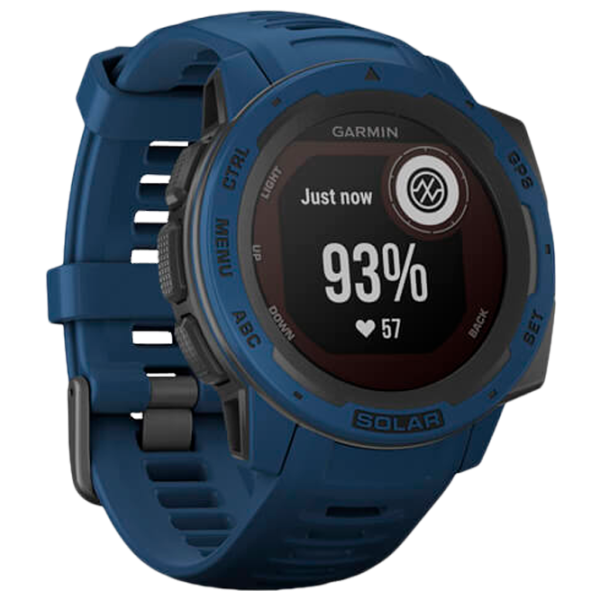 Ceas inteligent Garmin Instinct Solar 0.9"/ 010-02293-01/ Blue photo 4