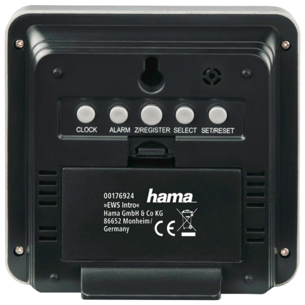 Метеостанция Hama EWS Intro Black Silver photo 2