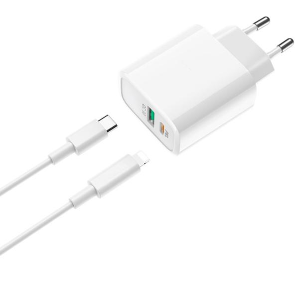 Сетевое зарядное устройство EVO USB QC3.0 + PD Type-C 2 A/ Белый photo 4