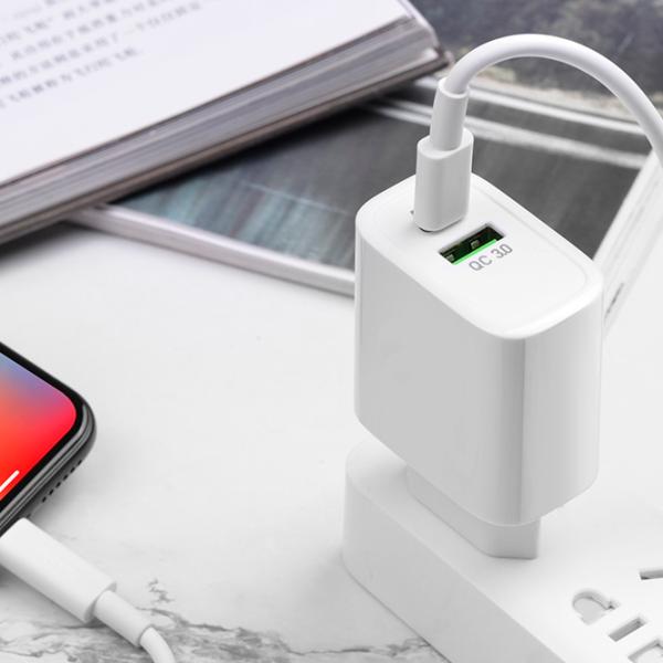 Сетевое зарядное устройство EVO USB QC3.0 + PD Type-C 2 A/ Белый photo 5
