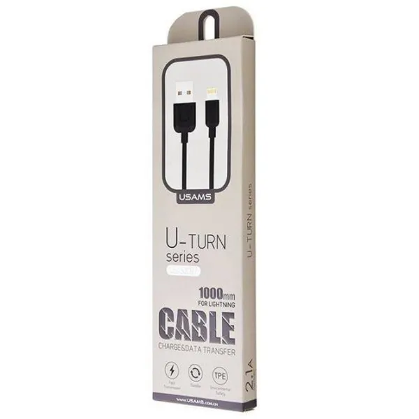 Кабель для телефона SJ-097 Usams USB Type-A + Lightning 1 м/ Черный photo 3