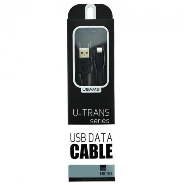 Кабель для телефона SJ-007 Usams USB Type-A + Lightning 0.25 м/ Черный photo 3