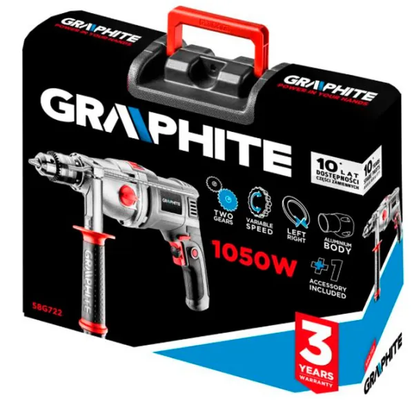 Дрель Graphite 58G722 1050 Вт / 3000 об/мин photo 6
