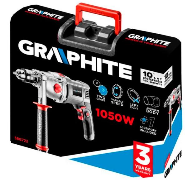 Дрель Graphite 58G722 1050 Вт / 3000 об/мин photo 6