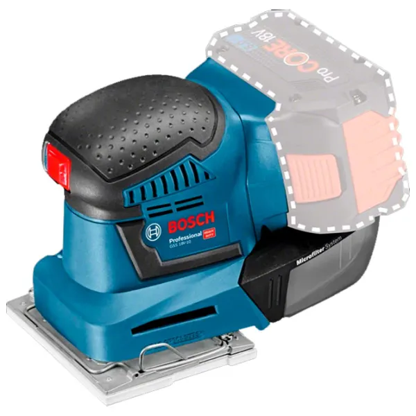 Шлифовальная машина Bosch GSS 18V-10 Вибрационная/ Синий photo 2