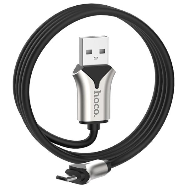 Cablu pentru telefon U67 Hoco USB Type-A + microUSB 1.2 m/ Black photo 2