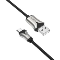 Cablu pentru telefon U67 Hoco USB Type-A + microUSB 1.2 m/ Black photo 3
