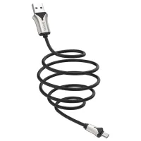 Cablu pentru telefon U67 Hoco USB Type-A + microUSB 1.2 m/ Black photo 4