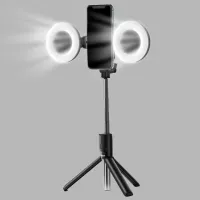 Lampă circulară Baseus Lovely Fill Light ACBGD-01 80 mm Black photo 2