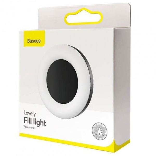 Кольцевая лампа Baseus Lovely Fill Light ACBGD-01 80 мм Черный photo 3