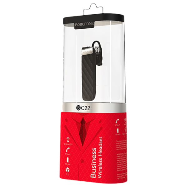 Bluetooth-гарнитура Borofone BC22 Черный Беспроводные/ Персональный photo 3