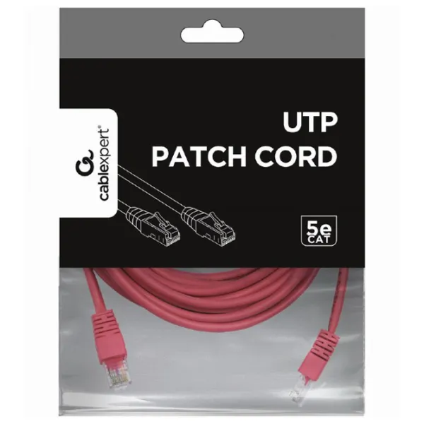 Cablu de date Cablexpert RJ-45 + RJ-45 5 m/ Pink photo 2