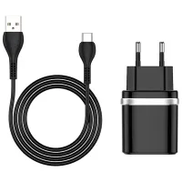 Сетевое зарядное устройство EVO USB QC3.0 (Type-C) Черный photo 3