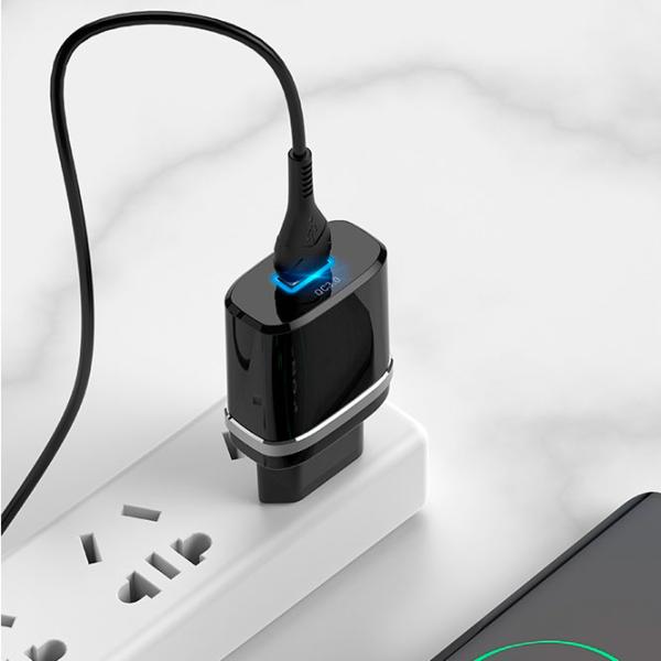 Сетевое зарядное устройство EVO USB QC3.0 (Type-C) Черный photo 5